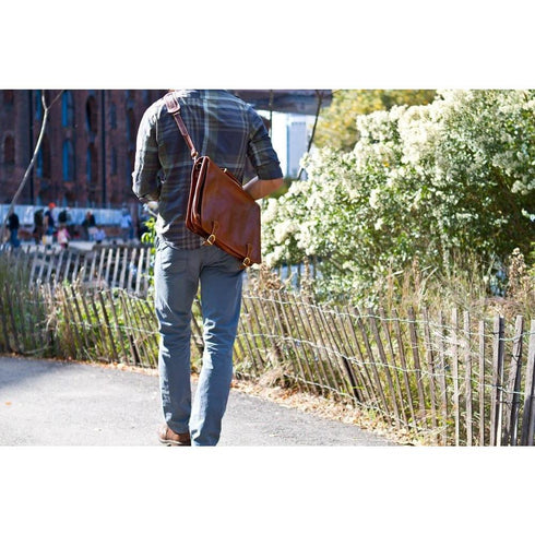leather messenger bag floto parma